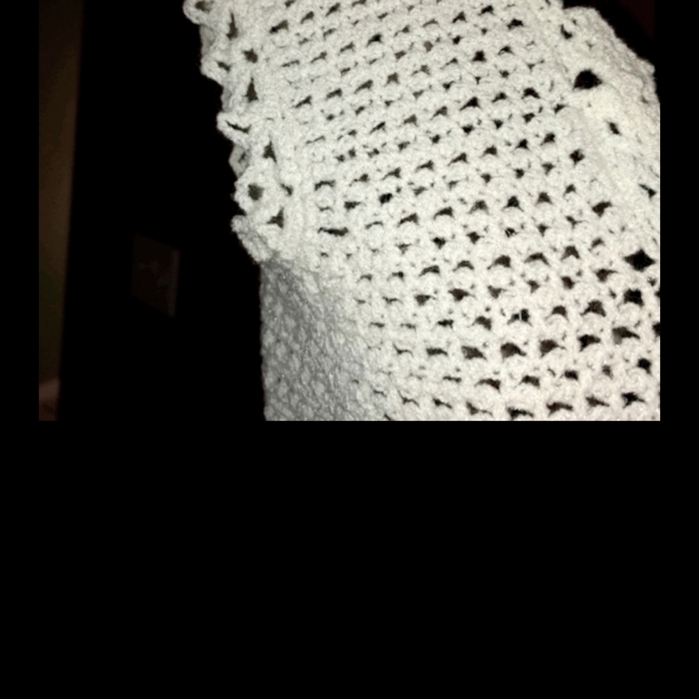 Handmade A-Line Prairie Wedding Gown Crochet Eyelet Lacey Fitted Bodice - Picture 10 of 12